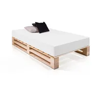 Möbel-Eins PALETTI Duo Holzbett Palettenbett Bett aus Paletten mit