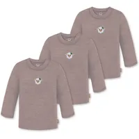 Normani Outdoor Sports 3er Pack Baby Merino Longsleeve „Taupo"