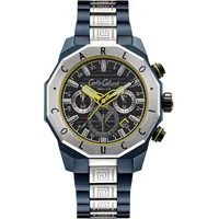 Carlo Colucci Herren Analog Quarz Uhr mit Edelstahl Armband