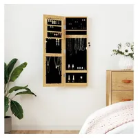 VidaXL Schmuckschrank mit Spiegel Wandmontage 30x8,5x90 cm
