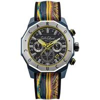 Carlo Colucci Herren Analog Quarz Uhr mit Silikon Armband