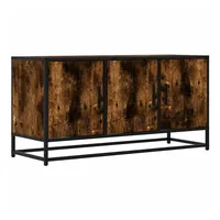 VidaXL TV-Schrank Räuchereiche 100x35x50 cm Holzwerkstoff und Metall