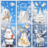 Nepfaivy Fensterbilder Weihnachten Selbstklebend Fensterdeko Schneeflocken 190PCS - Nepfaivy