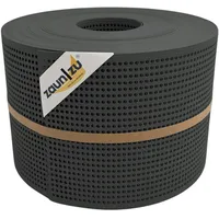 Zaunzu® Doppelstabmattenzaun 50 m x 19 cm Anthrazit