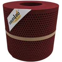 Zaunzu® Doppelstabmattenzaun 26 m x 19 cm Bordeauxrot/Metall