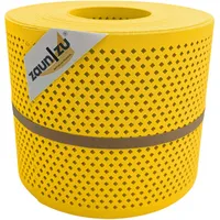 Zaunzu® Doppelstabmattenzaun 26 m x 19 cm Gelb/Metall