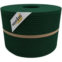 Zaunzu® Doppelstabmattenzaun 50 m x 19 cm Grün/Metall