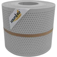 Zaunzu® Doppelstabmattenzaun 26 m x 100 cm Lichtgrau/Metall