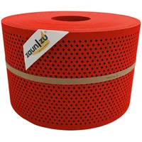 Zaunzu® Doppelstabmattenzaun 50 m x 19 cm Rot/Metall