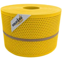 Zaunzu® Doppelstabmattenzaun 50 m x 1 m Gelb/Metall