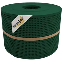 Zaunzu® Sichtschutzstreifen Rille Gelocht 50 m x 19 cm