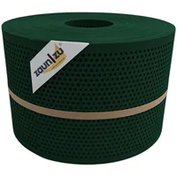 Zaunzu® Doppelstabmattenzaun 50 m x 1 m Grün/Metall