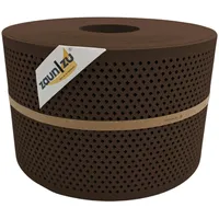 Zaunzu® Doppelstabmattenzaun 50 m x 19 cm Braun/Metall