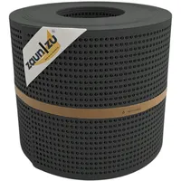 Zaunzu® Doppelstabmattenzaun 26 m x 19 cm Anthrazit
