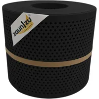 Zaunzu® Doppelstabmattenzaun 26 m x 19 cm Schwarz/Metall