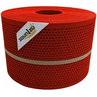 Zaunzu® Doppelstabmattenzaun 50 m Rot/Metall