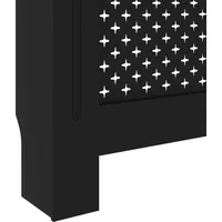 VidaXL Heizkörperverkleidung Schwarz 172x19x81,5 cm MDF