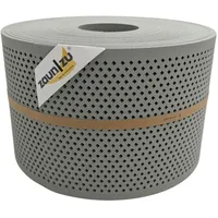 Zaunzu® Doppelstabmattenzaun 50 m x 19 cm Steingrau/Metall