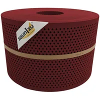 Zaunzu® Doppelstabmattenzaun 50 m x 19 cm Bordeauxrot/Metall