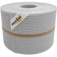 Zaunzu® Sichtschutzstreifen Rille Gelocht 50 m x 19 cm