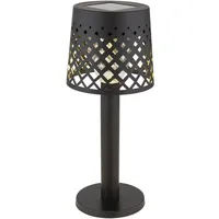 Bmf-versand Tischlampe Kabellos Solar Akku Tischleuchte Außen Solarleuchte Schwarz