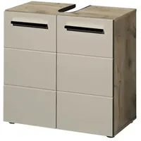 Sconto Waschbeckenunterschrank ¦ beige ¦ Maße (cm): B: 60