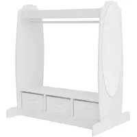 [en.casa] Kindergarderobe Moskenes 107x95x61 cm Weiß