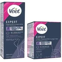 Veet Expert Intim-Haarentfernungs-Set Enthaarungscreme für den Intimbereich inkl. Multi-Benefit-Schaum