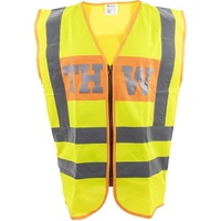 Dönges Signalweste, THW (vorne + hinten), gelb/orange