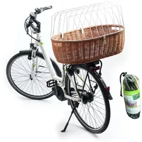 Aumüller Fahrrad-Tierkorb mit Halter, L: 68 cm + Schutzhaube