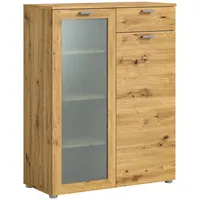 Inn.furn Highboard Eiche Artisan 90 cm mit Soft.Close Dante