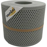 Zaunzu® Doppelstabmattenzaun 26 m x 19 cm Steingrau/Metall