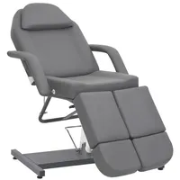 VidaXL Kosmetikstuhl Kunstleder Grau 180x62x78 cm