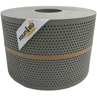 Zaunzu® Doppelstabmattenzaun 50 m x 19 cm Steingrau/Metall