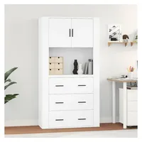 VidaXL Highboard Weiß Holzwerkstoff
