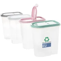Centi Vorratsdosen 4-teiliges Set transparent 2 l