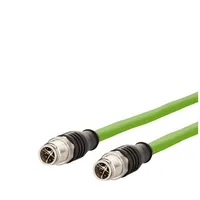 Metz CONNECT Verbindungsleitung M12 ST-M12 ST, 8-pol X-kodiert, gerade-gerade,
