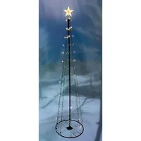 Mojawo LED Metall Weihnachtsbaum Tannenbaum warmweiß 154 LED 240cm