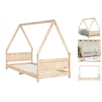VidaXL Kinderbett 90x200 cm Massivholz Kiefer