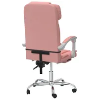 VidaXL Bürostuhl mit Massagefunktion Rosa Kunstleder - Rosa