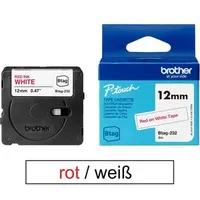 Brother Btag-232 Beschriftungsband, 12mm, rot/weiß (BTAG232)