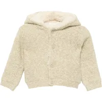 S.Oliver - Kapuzen-Strickjacke mit Öhrchen und Teddyfutter, Babys, braun,