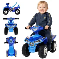 SUN BABY Rutscher Kinderfahrzeug Rutschauto Kinderauto babyauto Quad blau