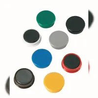 Alco Haftmagnet 13,5mm Ø 38mm schwarz 10 Stück