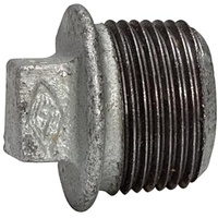 Riegler Stopfen 290, AG, R 1/2, schwarzer Temperguss feuerverz.