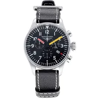 Bauhaus Herren-Chronograph Aviation Schwarz