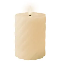Lumineo 486817 LED Kerze Wachs indoor Größe: dia7.50-H12.30cm-1L