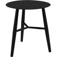 Brafab Beistelltisch Vannes ø 45 cm Aluminium Schwarz