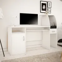 Home collective Schreibtisch Computertisch Bürotisch mit 2 Einlegeböden aus