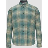 S.Oliver Regular Fit: Hemd aus Baumwollstretch mit Button-Down-Kragen, helles